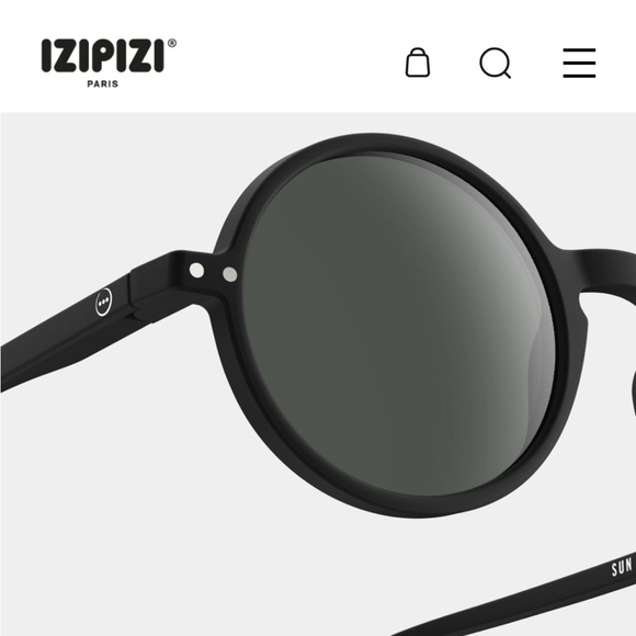 Izipizi Black Round Sunglasses - NWT - Picture 3 of 4